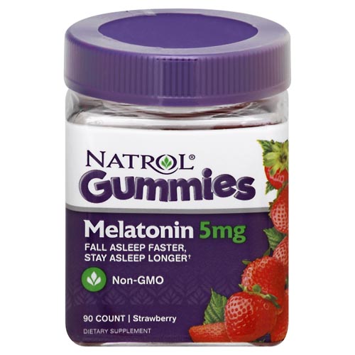 Image for Natrol Melatonin, 5 mg, Gummies, Strawberry,90ea from Minnichs Pharmacy