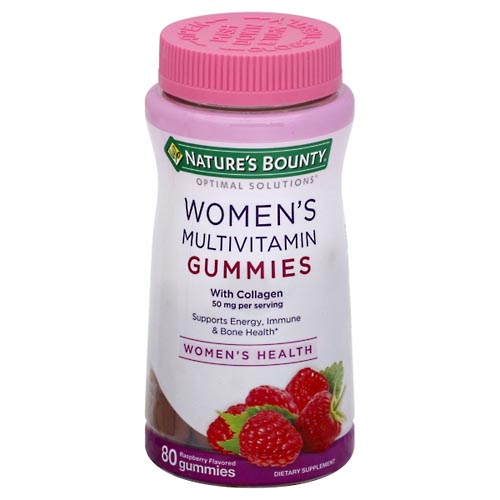 Image for Natures Bounty Multivitamin, Women's, 50 mg, Raspberry Flavored, Gummies,80ea from Minnichs Pharmacy