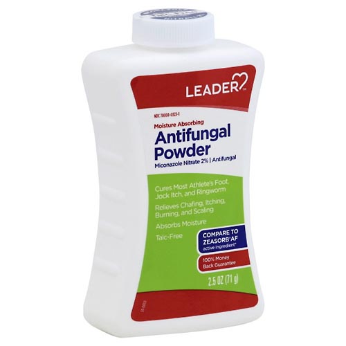 Image for Leader Antifungal Powder, Moisture Absorbing,2.5oz from Minnichs Pharmacy