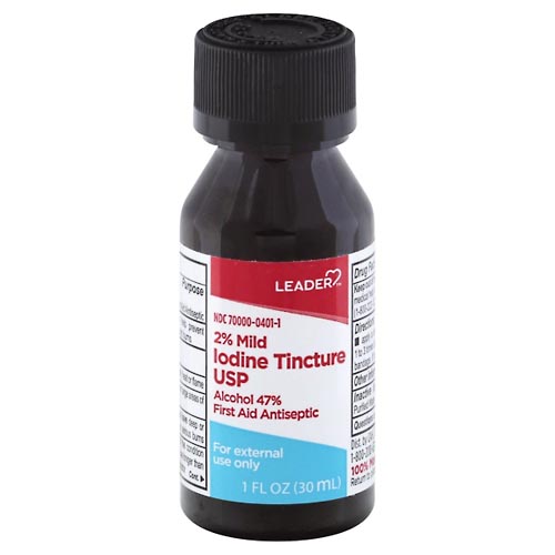 Image for Leader Iodine Tincture USP, 2% Mild,1oz from Minnichs Pharmacy