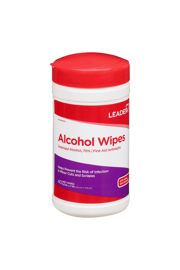 Image for Leader Alcohol Wipes,40ea from Minnichs Pharmacy