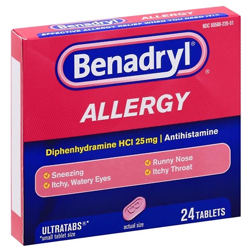 Image for Benadryl Allergy Relief, Tablets,24ea from Minnichs Pharmacy