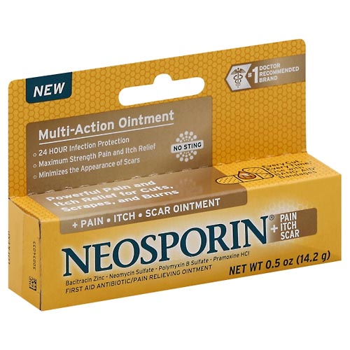 Image for Neosporin Pain + Itch + Scar Ointment, Maximum Strength, No Sting,0.5oz from Minnichs Pharmacy