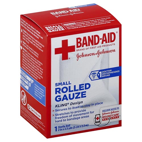 Image for Band Aid Rolled Gauze, Small, Kling Design, 2 Inches,1ea from Minnichs Pharmacy