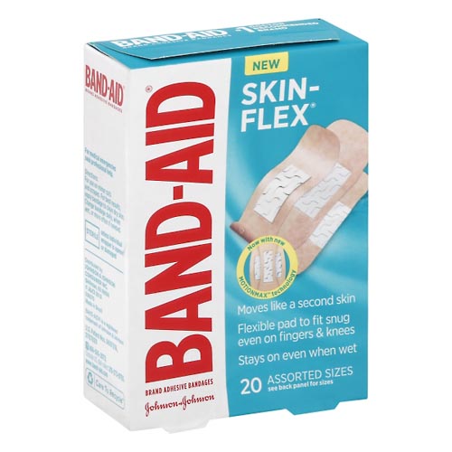 Image for Band Aid Adhesive Bandages, Assorted Sizes,20ea from Minnichs Pharmacy