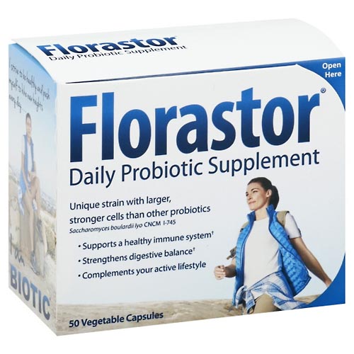 Image for Florastor Daily Probiotic Supplement, Capsule, Blister Pack,50ea from Minnichs Pharmacy