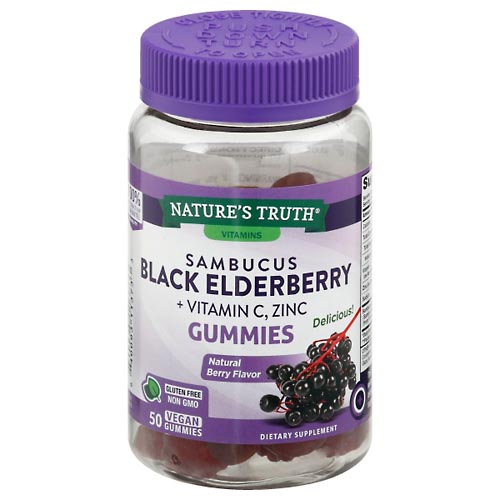 Image for Nature's Truth Sambucus Black Elderberry, Vegan Gummies, Natural Berry Flavor,50ea from Minnichs Pharmacy